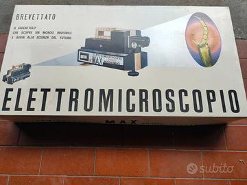 Elettromicroscopio,giocattolo degli anni 70 vintag
