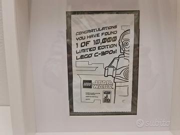 Lego C3Po chrome gold 4521221 sigillato 1su 10000