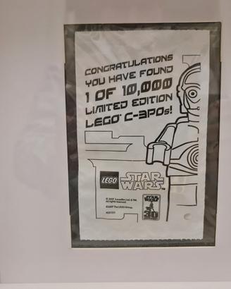 Lego C3Po chrome gold 4521221 sigillato 1su 10000