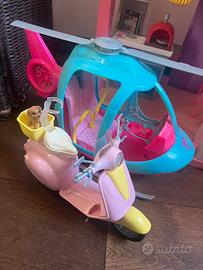 Elicottero e vespa Barbie