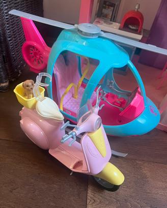Elicottero e vespa Barbie