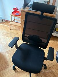 sedia da ufficio sedus se:do nera ergonomica