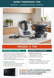 BIMBY TM6 PARI AL NUOVO + MICROONDE SAMSUNG NUOVO
