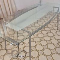 tavolo rettangolare di vetro