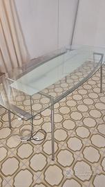 tavolo rettangolare di vetro