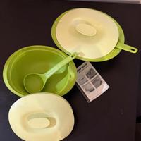 Set ciotole Tupperware verdi con mestolo