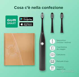 GUM SMART ONE Spazzolino elettrico sonico | contro