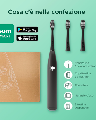 GUM SMART ONE Spazzolino elettrico sonico | contro
