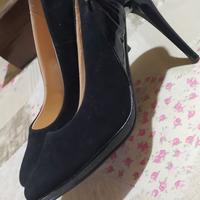 Scarpe Camoscio Nere, prezzo ribassato