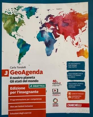 Libro "GeoAgenda 3"editore Zanichelli ScuoleMedie