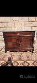 Madia antica in legno fine 800 con marmo intero