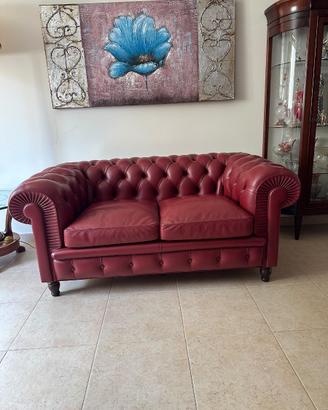 Coppia Divani Chesterfield 2 posti Frau originale