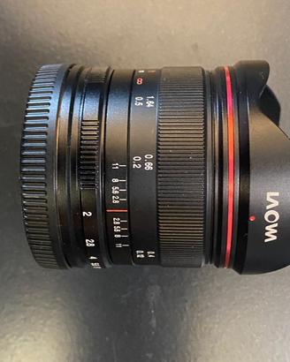 Obiettivo Laowa 7,5mm f/2 attacco Micro 4:3