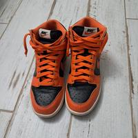 Nike Dunk High black and orange