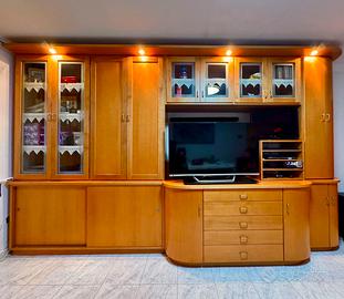 Parete attrezzata/credenza artigianale