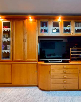 Parete attrezzata/credenza artigianale