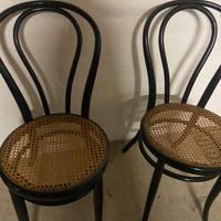 Coppia di vecchie sedie fischel thonet