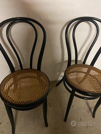 Coppia di vecchie sedie fischel thonet