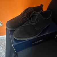 SCARPE NERE SCAMOSCIATE 44 ALCOTT USATE POCO