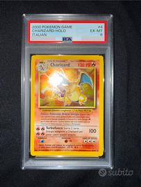 Charizard 4/102 set base ita ex-mt psa 6
