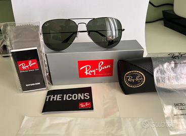 Occhiali Rayban aviator neri