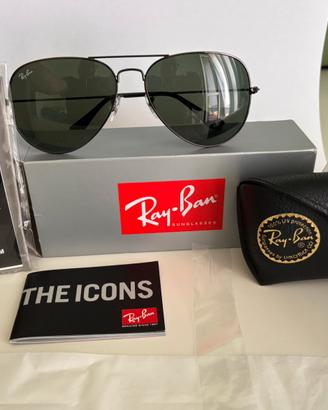 Occhiali Rayban aviator neri