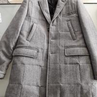 ELEGANTE GIACCONE CAPPOTTO UOMO MISTO LANA CON PET