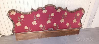 Antiquariato testiera letto del 1600