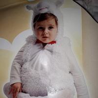 Vestito di carnevale pecorella 0-12 mesi