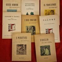 8 libretti d'opera anni 80