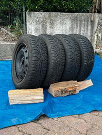 Treno gomme invernali + cerchi 165/65 R14 LANCIA Y