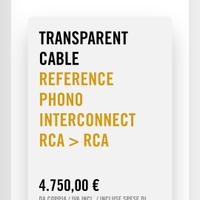 cavo  transparent audio 