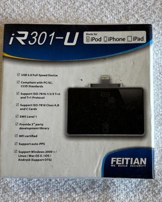 Lettore smart card lightning per iPhone/iPad