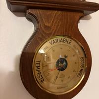 Barometro orologio termometro legno