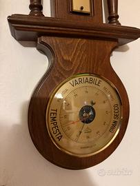 Barometro orologio termometro legno
