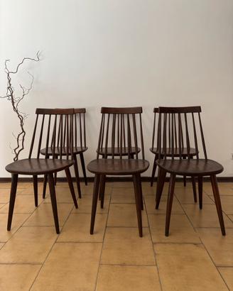 6 sedie Pizzetti vintage anni 60