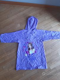 Impermeabile mantellina pvc violetta viola rosa 8