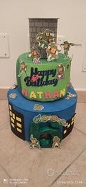 Torta scenografica tema Tartarughe ninja