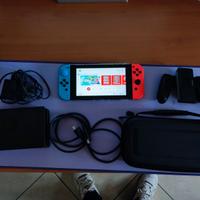 Nintendo switch con accessori