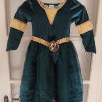 costume bambina Merida Ribelle Disney 