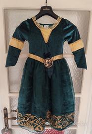 costume bambina Merida Ribelle Disney 