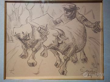 Carlo Sartori - Carboncino del 1974