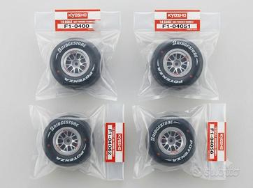 Ruote Kyosho 1:8 F1 Ferrari F2004 Nuove Mai Usate