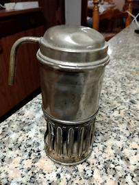 Antica caffettiera da viaggio a spirito 