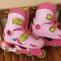 Roller Oxelo bimba 30-32 e casco taglia 52-56 cm