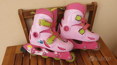 Roller Oxelo bimba 30-32 e casco taglia 52-56 cm