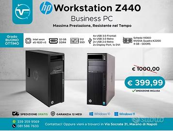 HP Workstation Z440 32GB - 512SSD