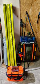 attrezzature surfcasting completa pronta 