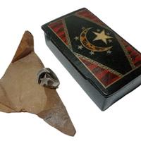 GUERRA ALGERIA FLN CONTENITORE + ANELLO OFFICIALE
