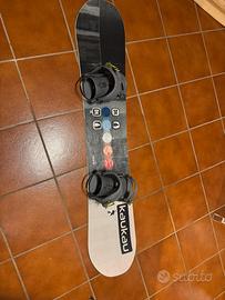 Tavola da snowboard + attacchi + scarponi